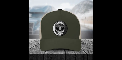 Grateful Dead - Chicago White Sox Stealie Grateful Dead Trucker Cap - StealieShop